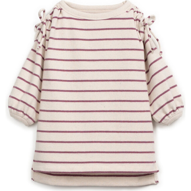 Jersey Dress, Raspberry Stripes