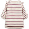 Jersey Dress, Raspberry Stripes - Dresses - 1 - thumbnail
