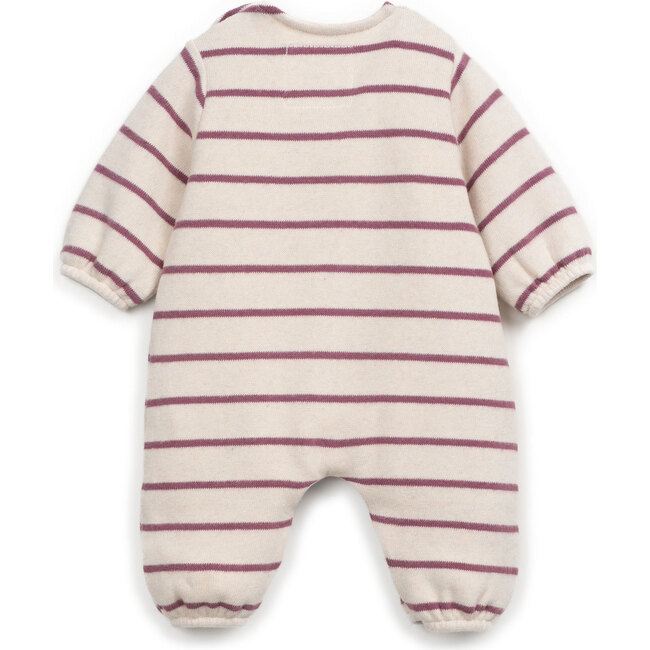 Jersey Jumpsuit, Raspberry Stripes - Jumpsuits - 2