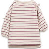 Jersey Dress, Raspberry Stripes - Dresses - 2