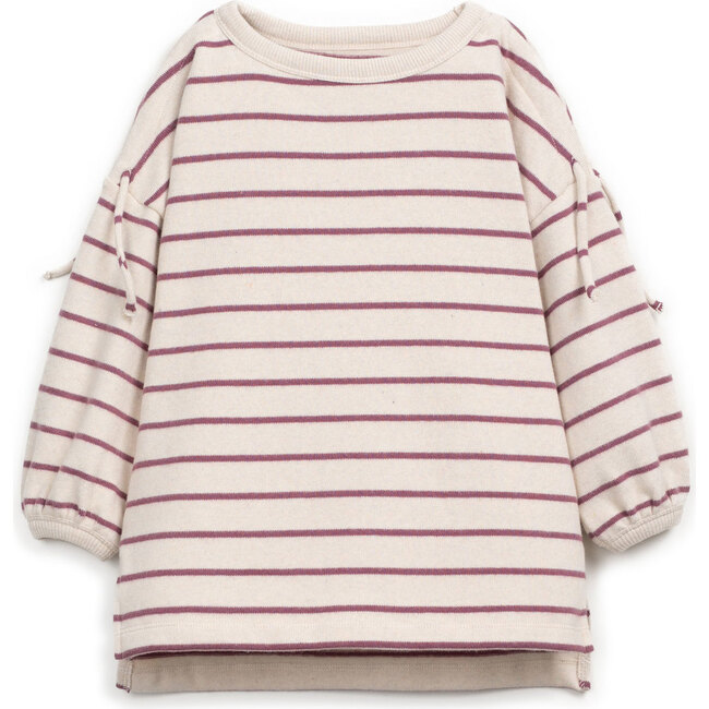 Jersey Dress, Raspberry Stripes - Dresses - 3
