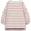 Jersey Dress, Raspberry Stripes - Dresses - 3