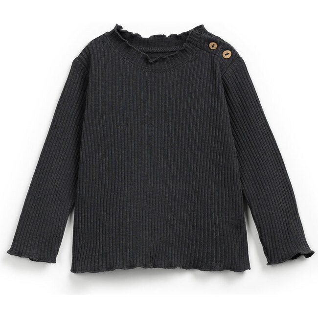 Ribbed Long Sleeve, Grey