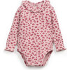 Ribbed Leopard Onesie, Pink - Onesies - 1 - thumbnail