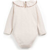 Ruffle Collar Onesie, Cream - Onesies - 2
