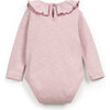 Ruffle Collar Onesie, Pink - Onesies - 3