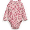 Ribbed Leopard Onesie, Pink - Onesies - 2