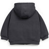 Fleece Zip Up Hoodie, Charcoal - Jackets - 2