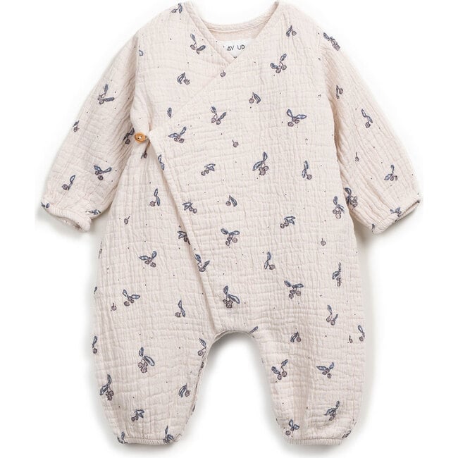 Gauze Kimono Jumpsuit, Floral Print