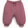 Fleece Sweatpant, Burgundy - Pants - 1 - thumbnail
