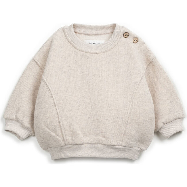 Fleece Sweatshirt, Cream