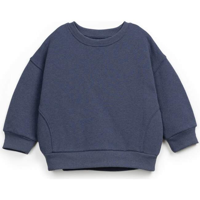 Fleece Sweatshirt, Blue