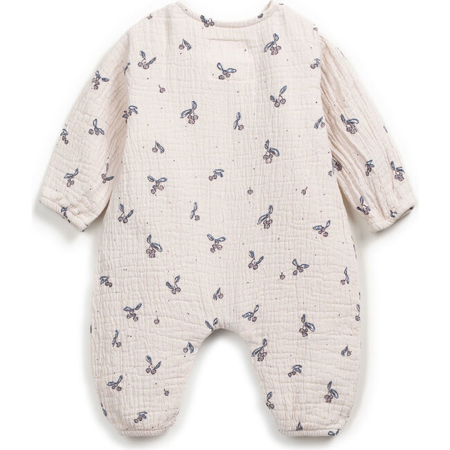 Gauze Kimono Jumpsuit, Floral Print - Jumpsuits - 2
