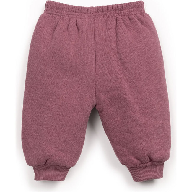 Fleece Sweatpant, Burgundy - Pants - 2