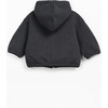 Fleece Zip Up Jacket, Grey - Jackets - 2