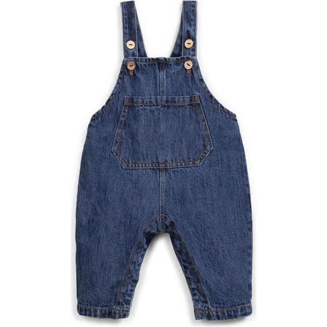 Denim Overalls, Blue - Jumpsuits - 2