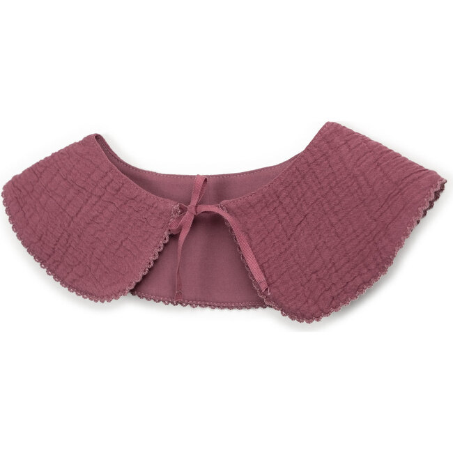 Collared Fleece Sweatshirt, Burgundy - Sweatshirts - 3