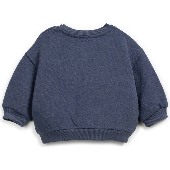 Baby Fleece Sweatshirt, Blue - Sweatshirts - 2