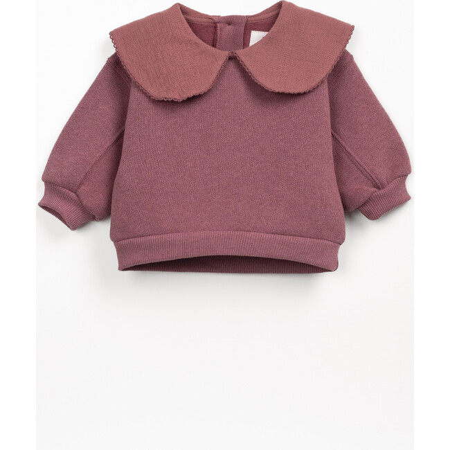 Baby Collared Fleece Sweatshirt, Burgundy