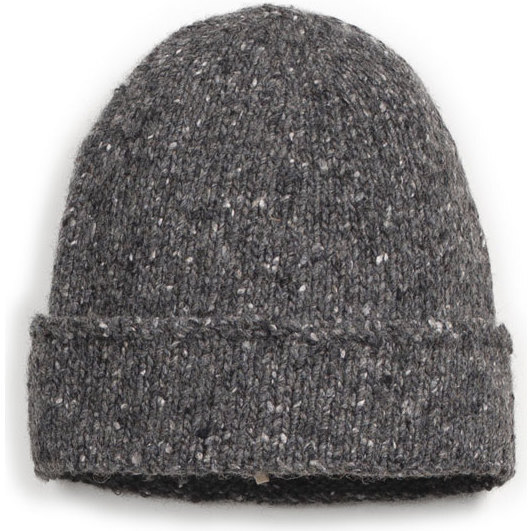 Baby Knitted Beanie, Charcoal