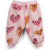 Abstract Heart Print Sweatpant, Pink - Pants - 2