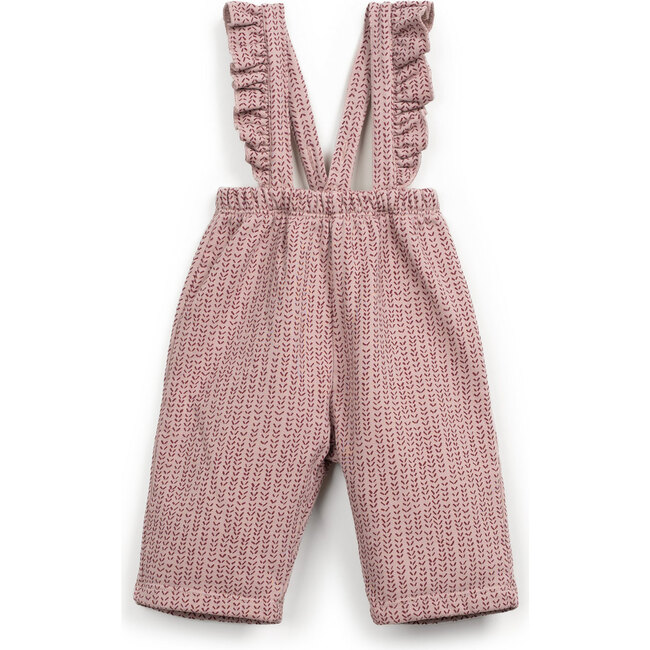 Abstract Fleece Overall, Pink