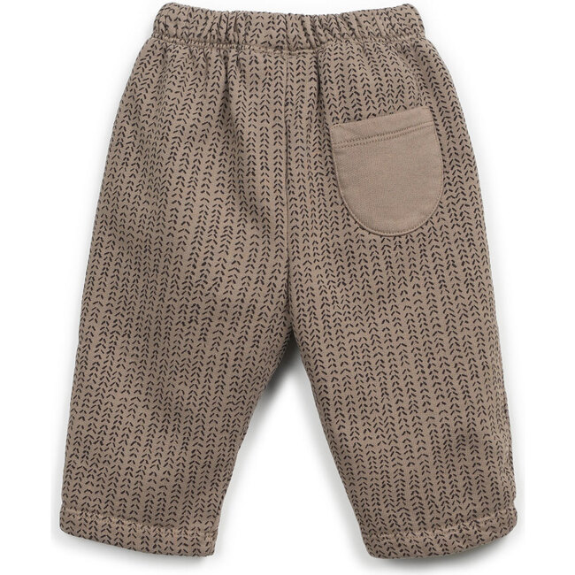 Abstract Fleece Trouser, Tan - Pants - 2