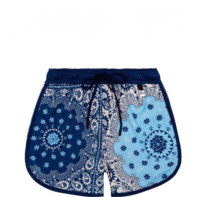 Tiago Kids' Swim Trunks, Blue/White - Swim Trunks - 2