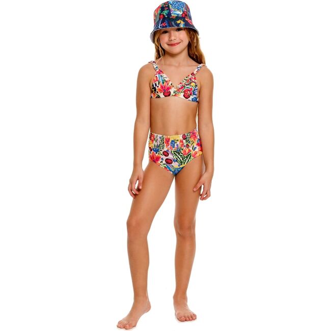 Zhanna Kids' Bikini Set, White/Red/Green