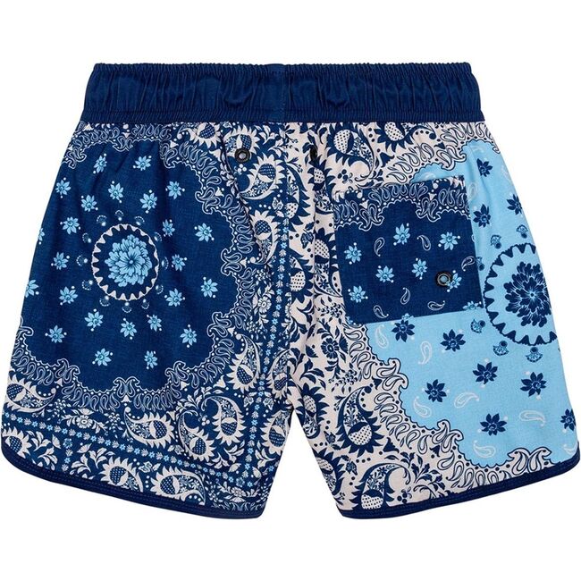 Tiago Kids' Swim Trunks, Blue/White - Swim Trunks - 4