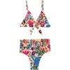 Zhanna Kids' Bikini Set, White/Red/Green - Two Pieces - 2