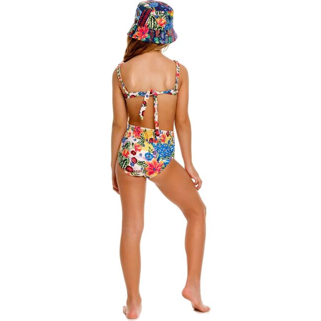 Zhanna Kids' Bikini Set, White/Red/Green - Two Pieces - 3