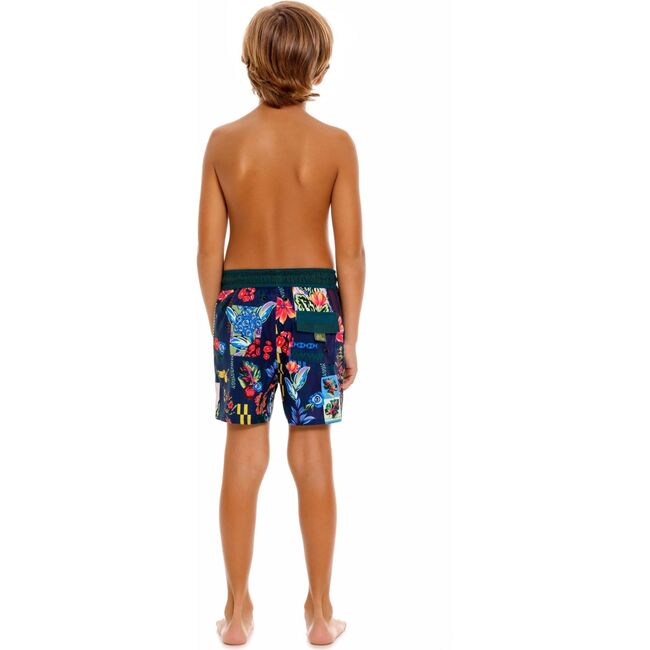 Nick Kids' Swim Trunks, Green/Pink - Swim Trunks - 3