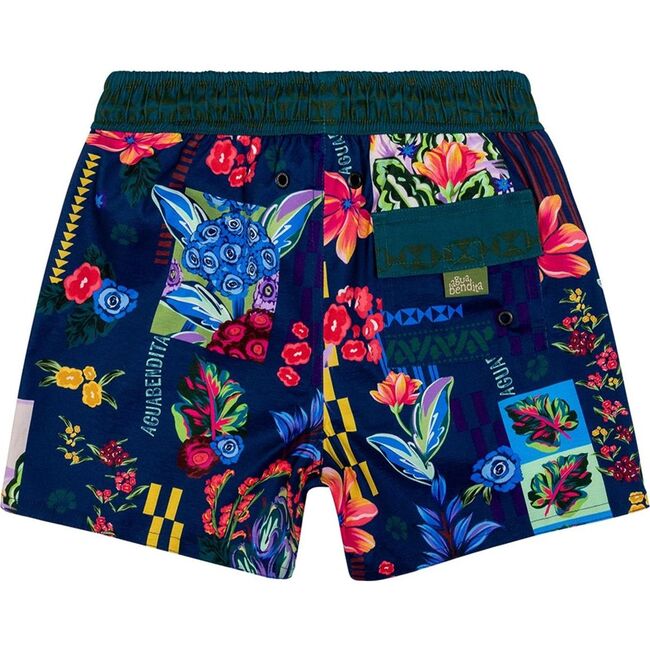 Nick Kids' Swim Trunks, Green/Pink - Swim Trunks - 4