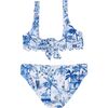Dolce Kids' Bikini Set, Blue/White - Two Pieces - 4
