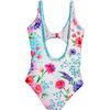 Iliana Kids' One Piece Swimsuit, White/Pink - One Pieces - 4