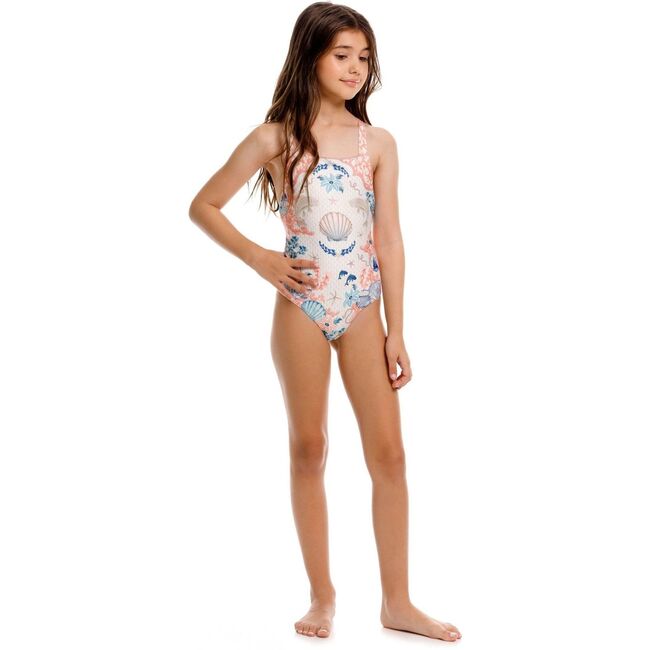 Amina Kids’ One Piece Swimsuit, MULTICOLOR