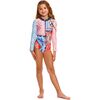 Alaya Kids' One Piece Swimsuit, Pink/Blue - One Pieces - 1 - thumbnail