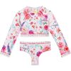 Caramel Kids' Rashguard Set, White/Pink - Mixed Apparel Set - 2