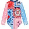 Alaya Kids' One Piece Swimsuit, Pink/Blue - One Pieces - 4