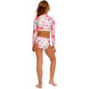 Caramel Kids' Rashguard Set, White/Pink - Mixed Apparel Set - 3