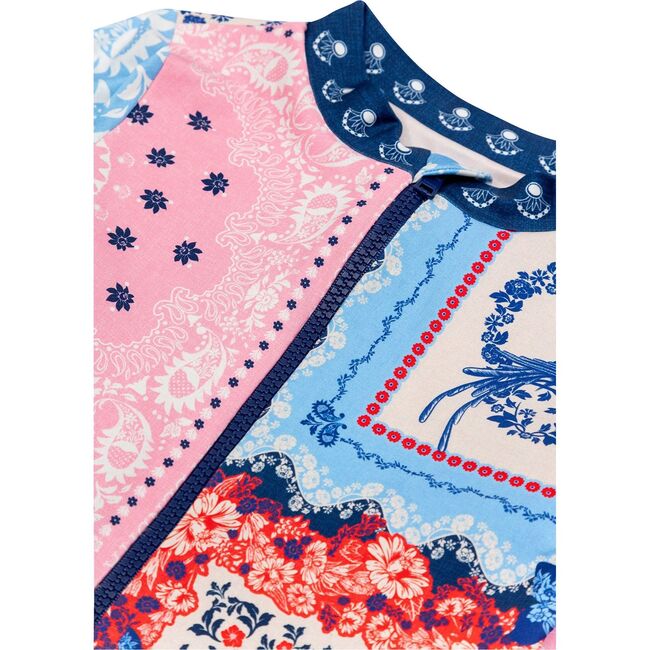 Alaya Kids' One Piece Swimsuit, Pink/Blue - One Pieces - 5