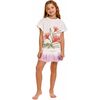 Amor Kids' Shorts, White/Purple - Shorts - 3