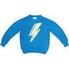 Lightning Bolt Jumper, Hussar Blue - Sweaters - 1 - thumbnail