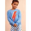 Lightning Bolt Jumper, Azure - Sweaters - 2