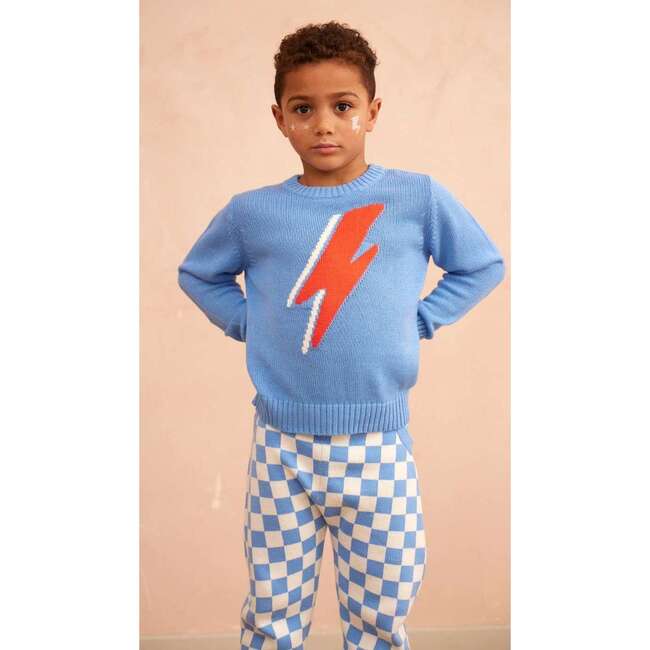 Lightning Bolt Jumper, Azure - Sweaters - 4