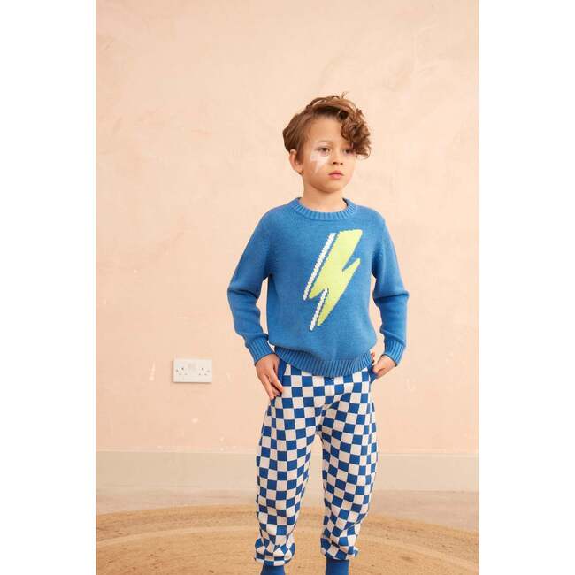 Lightning Bolt Jumper, Hussar Blue - Sweaters - 5