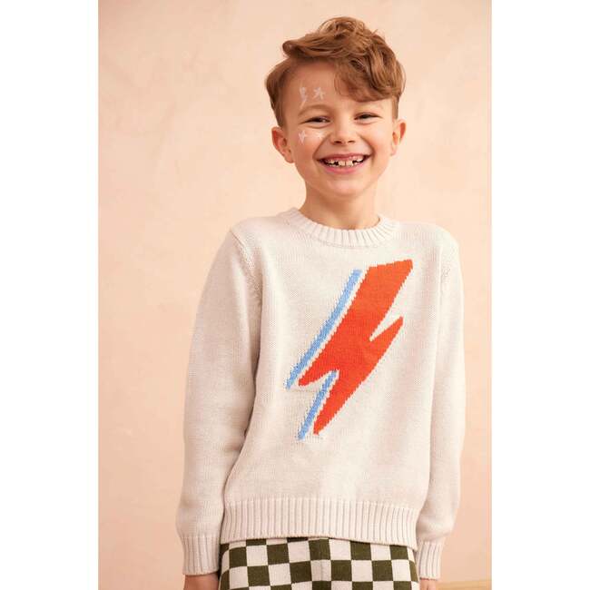 Lightning Bolt Jumper, Chalk - Sweaters - 5