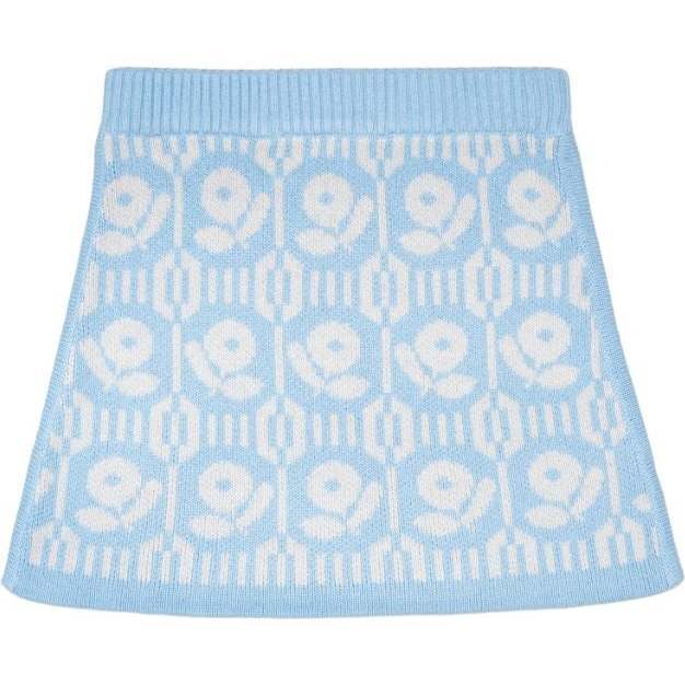 Flower Power Skirt, Sky