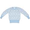 Flower Power Jumper, Sky - Sweaters - 1 - thumbnail